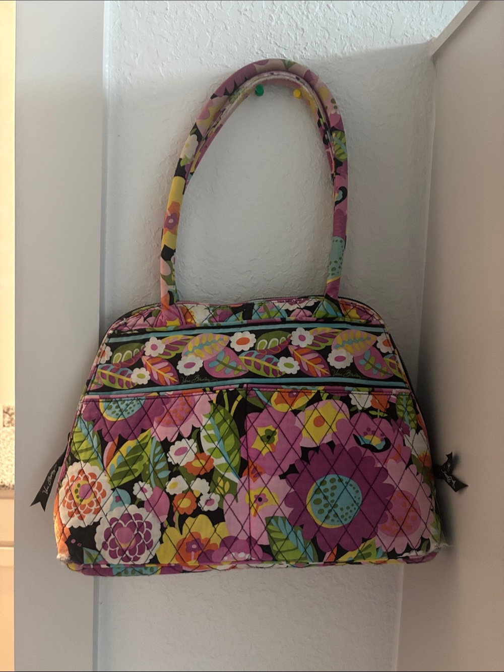 Vera Bradley Multicolor Floral Quilted Shoulder Bag